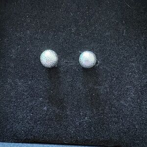 Chic Silver Ball Earrings